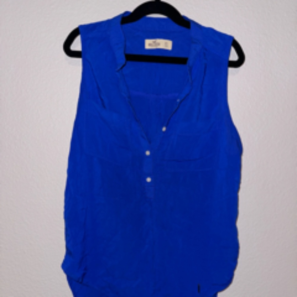 Hollister Royal Blue Sleeveless Tank (XS)